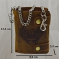 Preview: Wild Leder Portemonnaie mit Totenkopf und Hosenkette mit RFID Schutz